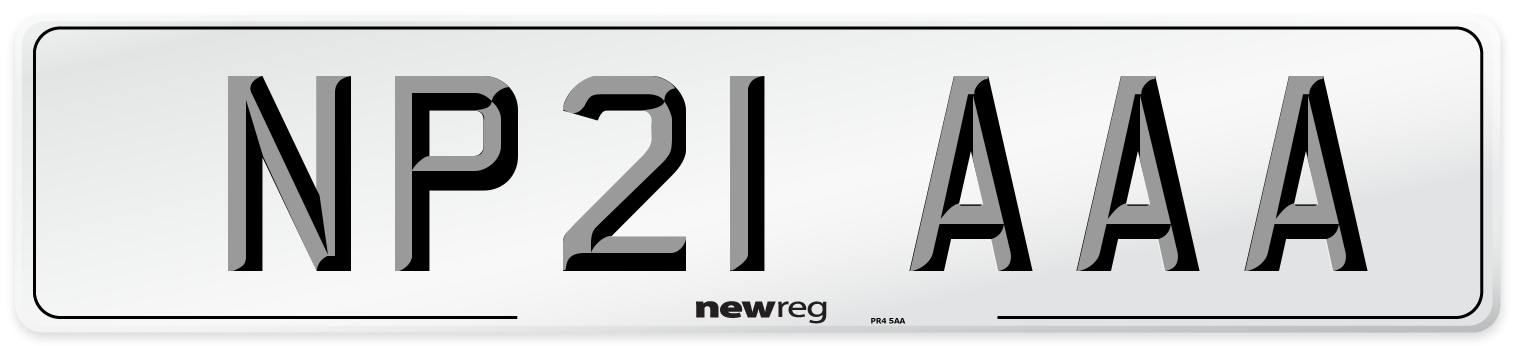 NP21 AAA Number Plate from New Reg